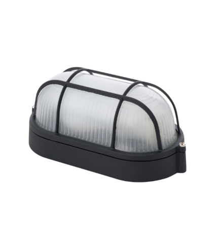 APLIQUE LIGHTECH OVAL 1 LUZ NEGRO