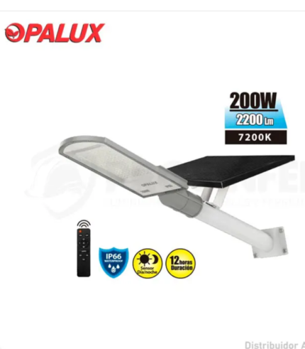 ALUMBRADO PUBLICO OPALUX 200W SOLAR