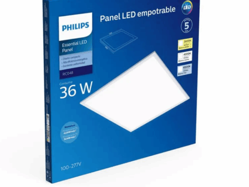 PANEL LED PHILIPS DE 34W 60X60CM 4260LM 4000k IP40