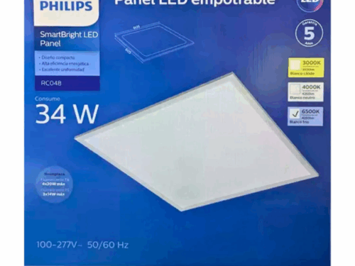 PANEL LED PHILIPS DE 34W 60X60CM 4260LM 6500K