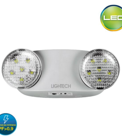 LAMPARA DE EMERGENCIA LIGTECH LED 2x1.2W PF0.9