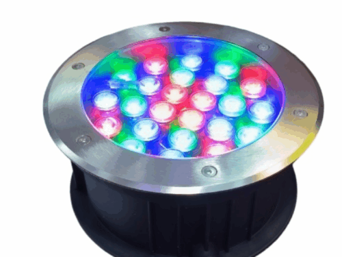 SPOT PARA PISO EMPOTRABLE LED RGB REDONDA  IP68 220V