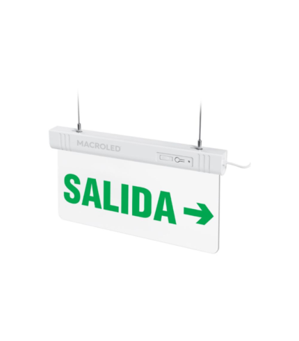 LUZ DE EMERGENCIA MACROLED SALIDA CSL 1W DERECHA