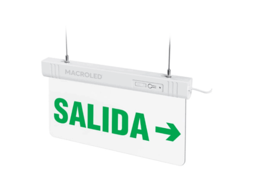 LUZ DE EMERGENCIA MACROLED SALIDA CSL 1W DERECHA