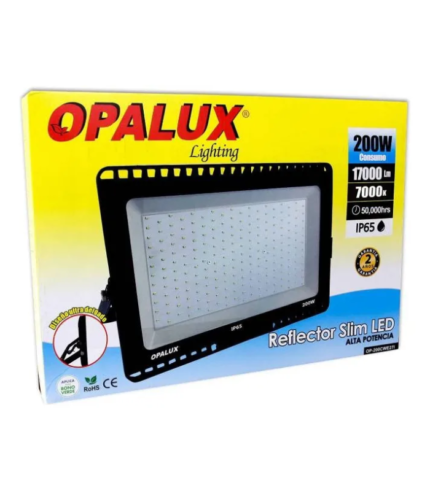REFLECTOR 200W OPALUX IP65 SLIM OP-200CWE271
