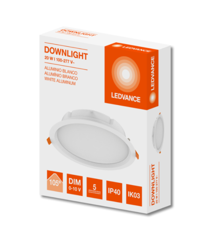 LEDVANCE DOWNLIGHT 20W DIMABLE 6500K 7021285