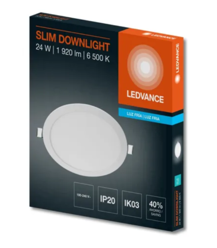 LEDVANCE SLIM DOWNLIGHT 24W 865 REDONDO 7021624