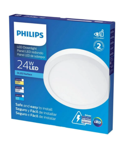 LUMINARIA LED PLAFON CIRCULAR 24W 110-240V 6500K