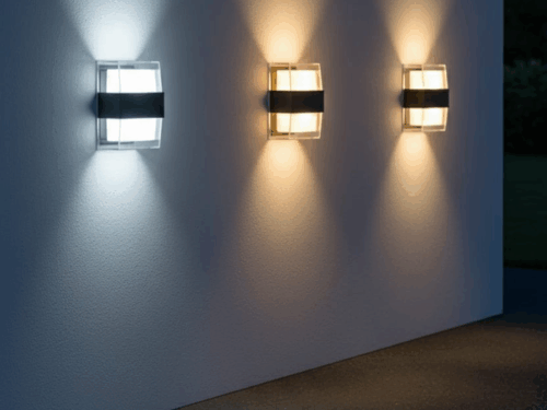 APLIQUE CUBO LED BIDIRECCIONAL TRANSPARENTE 1OW