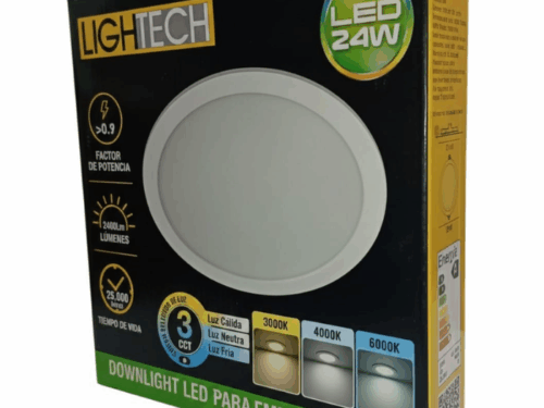 DOWNLIGHT LED LIGHTECH PARA EMPOTRAR 24W 2400L