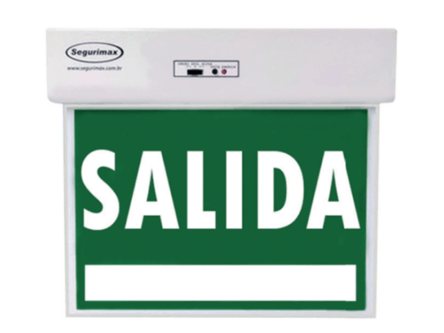 PLACA SEÑALÉTICA SEGURIMAX SLIM 30 LÚMENES