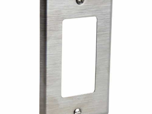 PLACA SIMPLE DECORA ACERO INOXIDABLE