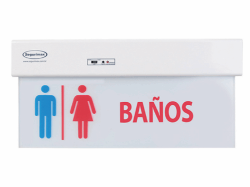 SEÑALIZACIÓN DE BAÑOS SEGURIMAX 13 LEDS 65 LÚMENES