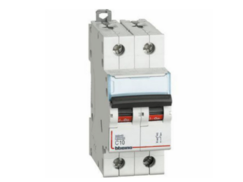 INTERRUPTOR TERMOMAGNÉTICO NEW BTDIN 2X10A, 10KA/220V.