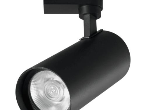 SPOT PARA RIEL TRACH LIGHT 20W LUZ CÁLIDA 3500K 1600LM 30000HRS 62x160 NEGRO Y BLANCO