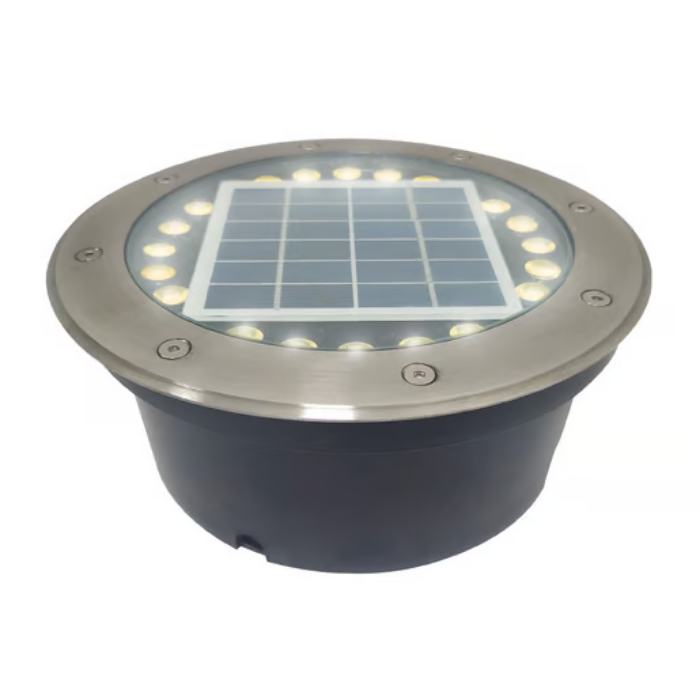SPOT DE PISO SOLAR LED ERL-S150TY25W3000K 1200LM IP65 50000HRS