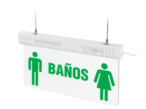 LUZ DE EMERGENCIA MACROLED CSL-BAÑOS 1W 6500K
