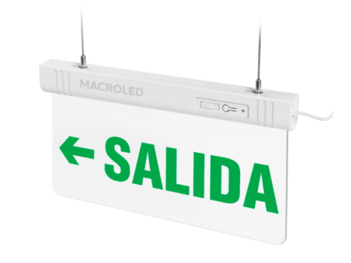 LUZ DE EMERGENCIA MACROLED SALIDA CSL 1W IZQUIERDA